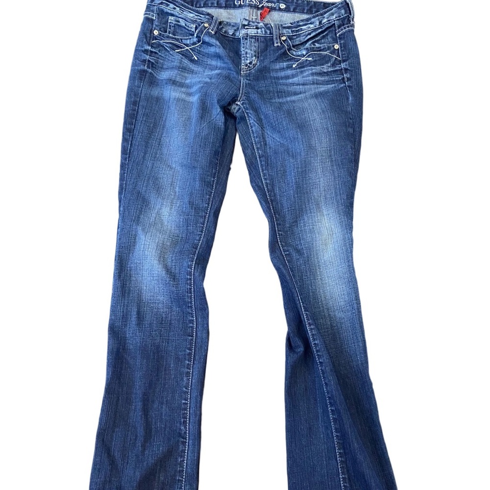 GUESS Women's Classic Blue Flare Jeans